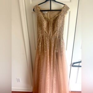 Teri John Gold gown size 12